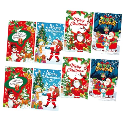 ERINGOGO 8 Stück Teiliges Weihnachts Weinflaschenaufkleber aus Papier Selbstklebende Flaschenetiketten mit Kreativen Weihnachtsmustern Sichere Dekoration für Party und für Rotweinflaschen ERINGOGO 8 Stück Teiliges Weihnachts Weinflaschenaufkleber aus Papier Selbstklebende Flaschenetiketten mit Kreativen Weihnachtsmustern Sichere Dekoration für Party und für Rotweinflaschen von ERINGOGO