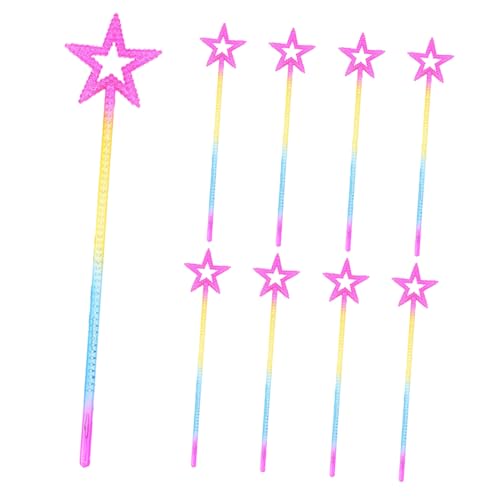 ERINGOGO 8 Stück Teiliges Zauberstäbe mit Sternform Bunte Kunststoff Fairysticks für Mädchen Kinderparty Bühnenperformance und Kostümzubehör ERINGOGO 8 Stück Teiliges Zauberstäbe mit Sternform Bunte Kunststoff Fairysticks für Mädchen Kinderparty Bühnenperformance und Kostümzubehör von ERINGOGO