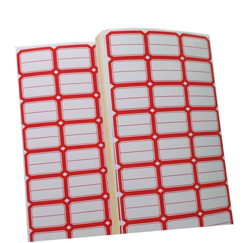 ERINGOGO 80 Blatt Selbstklebende Etikettenpapier mit Aufklebern pro Blatt Bedruckbar Handbeschriftbar für Büro Geschäft Preis und Namensmarkierung Vielseitig Einsetzbar Teiliges von ERINGOGO