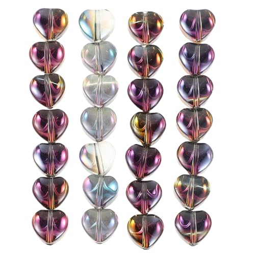 ERINGOGO 80 Stück Kristallperlen mit Farbverlauf Herzperlen aus Glas Liebe Perlen Herzperlen für die Schmuckherstellung herzförmige Perle Valentinsglasperlen klare Herzperlen ERINGOGO 80 Stück Kristallperlen mit Farbverlauf Herzperlen aus Glas Liebe Perlen Herzperlen für die Schmuckherstellung herzförmige Perle Valentinsglasperlen klare Herzperlen von ERINGOGO