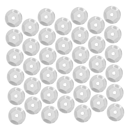 ERINGOGO 800 Stück Runde Gewölbte Pailletten Silber Irisierend PVC Lose Bastelperlen für DIY Nähen Schmuck und Dekorationen für Mode und Heimgestaltung ERINGOGO 800 Stück Runde Gewölbte Pailletten Silber Irisierend PVC Lose Bastelperlen für DIY Nähen Schmuck und Dekorationen für Mode und Heimgestaltung von ERINGOGO