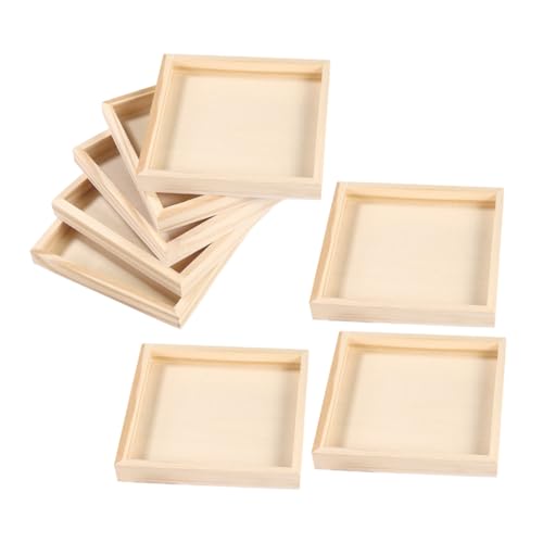 ERINGOGO 8stücke Holztablett Für Puzzlespielzeug Mit Griffen Zum Sortieren Und Aufbewahren Aus Unbehandeltem Holz Für Familienaktivitäten Und Montessori-methoden ERINGOGO 8stücke Holztablett Für Puzzlespielzeug Mit Griffen Zum Sortieren Und Aufbewahren Aus Unbehandeltem Holz Für Familienaktivitäten Und Montessori-methoden von ERINGOGO