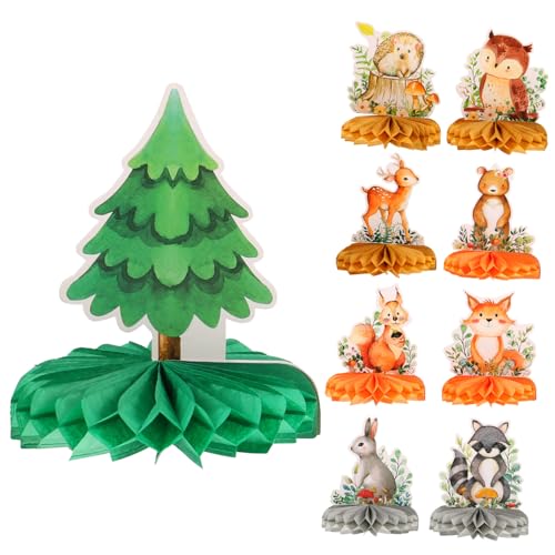 ERINGOGO 9 Stück Teiliges Waldtiere Waben Dekoration Tierisch Inspirierte Tischmittelstücke für Geburtstagsfeiern Hochzeiten und Partys Leicht und Foto Requisiten ERINGOGO 9 Stück Teiliges Waldtiere Waben Dekoration Tierisch Inspirierte Tischmittelstücke für Geburtstagsfeiern Hochzeiten und Partys Leicht und Foto Requisiten von ERINGOGO
