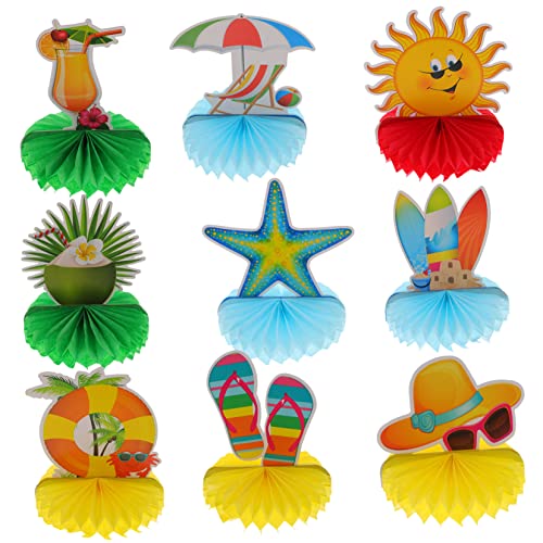 ERINGOGO 9 Stück Wabenornamente Geburtstagsdekorationen Tropische Party Strand Sommerornamente Seidenwabendekor Wabendekor Heimdekoration Hawaii Dekorationen Festival ERINGOGO 9 Stück Wabenornamente Geburtstagsdekorationen Tropische Party Strand Sommerornamente Seidenwabendekor Wabendekor Heimdekoration Hawaii Dekorationen Festival von ERINGOGO