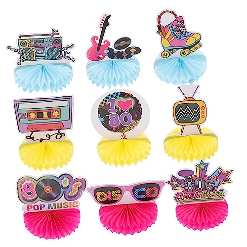 ERINGOGO 9Stücke Jahre Bienenwaben Tischdekoration Teiliges Retro Disco Party Dekoration Deko Für Geburtstagsfeiern Hochzeiten Und Mehr Nostalgische ERINGOGO 9Stücke Jahre Bienenwaben Tischdekoration Teiliges Retro Disco Party Dekoration Deko Für Geburtstagsfeiern Hochzeiten Und Mehr Nostalgische von ERINGOGO