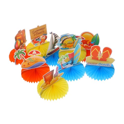 ERINGOGO 9Stücke Teiliges Hawaiianisches Waben Mittelstück Tropische Papierwaben Dekoration für Partys und Wanddeko für Sommerfeste und Hawaii Themenfeiern ERINGOGO 9Stücke Teiliges Hawaiianisches Waben Mittelstück Tropische Papierwaben Dekoration für Partys und Wanddeko für Sommerfeste und Hawaii Themenfeiern von ERINGOGO