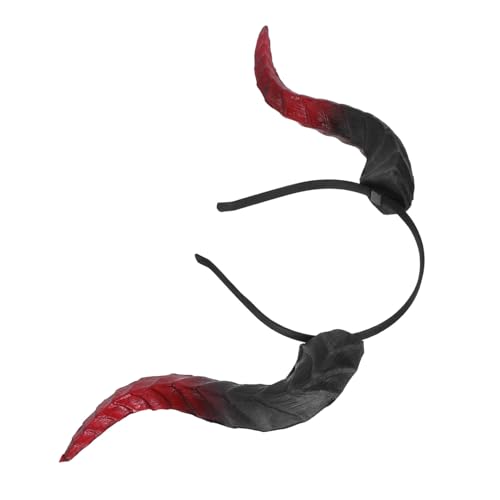 ERINGOGO Abnehmbares Hörner-headband Halloween Cosplay Haarreif mit Leichter Flexibler Passform und Abnehmbaren Ochsengehörnen für Party Karneval und Foto-requisiten von ERINGOGO