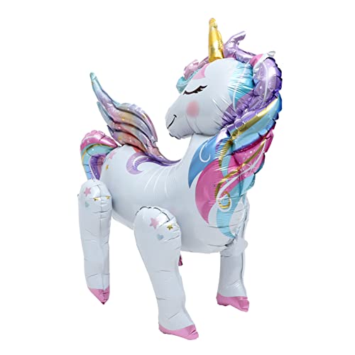 ERINGOGO Aluminiumfolie Einhorn Luftballon Partydekoration Bunte Folienballons für Geburtstagsfeier Lebendige Einhorn Deko für Festveranstaltungen ERINGOGO Aluminiumfolie Einhorn Luftballon Partydekoration Bunte Folienballons für Geburtstagsfeier Lebendige Einhorn Deko für Festveranstaltungen von ERINGOGO