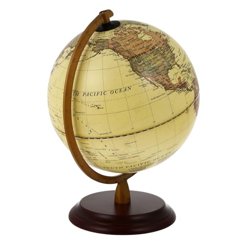 ERINGOGO Antiker Lehrmittel Erdglobus Globen Der Erde Weltglobus Vintage Heimdekor Kartendekor Dekorationen Ornament Für Retro Holz Khaki ERINGOGO Antiker Lehrmittel Erdglobus Globen Der Erde Weltglobus Vintage Heimdekor Kartendekor Dekorationen Ornament Für Retro Holz Khaki von ERINGOGO