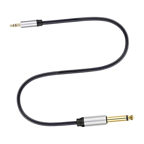 ERINGOGO Audio Kabel Dual Gitarre Verlängerungskabel Audio-Instrumentenkabel Stereo -Audiokabel Verlängerung des Audiokabels Stecker-zu-Stecker-Aux-Kabel Hilfskabel Gummi Schwarz von ERINGOGO