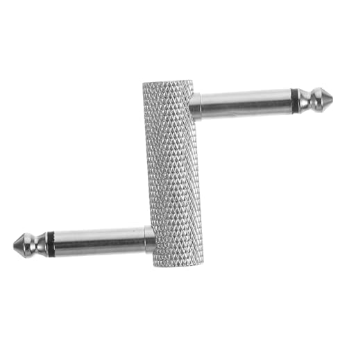 ERINGOGO Audio-adapter Kabel Pedal E-gitarren-versorgung Steckverbinder Für Gitarre Für Gitarre Gitarreneffektanschluss Gitarren-effekt-adapter Silver Metall von ERINGOGO