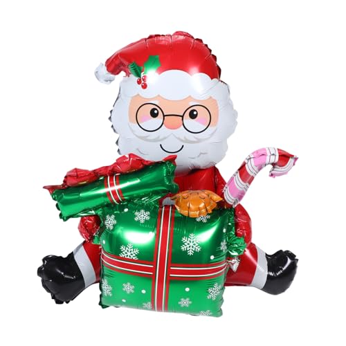 ERINGOGO Aufblasbarer Weihnachtsmann Folienballon Große Metallic Weihnachtsdeko Stehender Aluminiumfolie Luftballon für Party und Weihnachtsfeier Grün Rotes Design Wiederverwendbar und ERINGOGO Aufblasbarer Weihnachtsmann Folienballon Große Metallic Weihnachtsdeko Stehender Aluminiumfolie Luftballon für Party und Weihnachtsfeier Grün Rotes Design Wiederverwendbar und von ERINGOGO