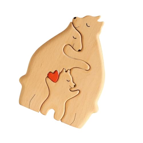 ERINGOGO Bären Puzzle Dekoration Niedliche Tierstatue Für Tisch Und Teiliges Perfektes Für Familie Und ERINGOGO Bären Puzzle Dekoration Niedliche Tierstatue Für Tisch Und Teiliges Perfektes Für Familie Und von ERINGOGO