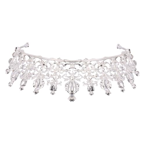 ERINGOGO Barock Vintage Strass Hochzeit Krone Haarschmuck Damen Prinzessin Braut Tiara Kopfschmuck für Kostüm Party Cosplay von ERINGOGO