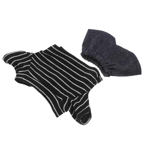 ERINGOGO Bear Doll Kleidung Bär Kostüm Shirt und Hose für Puppen Weiche Farbbeständige Bärenpuppen Kleidung für Geburtstage und Festtagsfeiern Niedliches Outfit für Vielseitiges Ankleiden von ERINGOGO