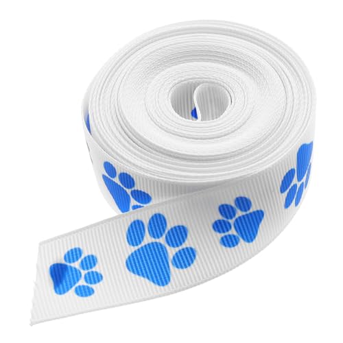 ERINGOGO Blaues Tierpfoten-muster Geschenkband Aus Polyester Für Kreative Verpackungen Schleifen Kränze Und Partys Multifunktionales Dekorationsband Für Diy-projekte ERINGOGO Blaues Tierpfoten-muster Geschenkband Aus Polyester Für Kreative Verpackungen Schleifen Kränze Und Partys Multifunktionales Dekorationsband Für Diy-projekte von ERINGOGO