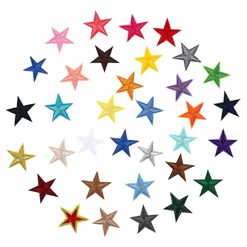 ERINGOGO Bügelbare Stern Aufnäher aus Polyester Farben Langlebig und Vielseitig zum Aufnähen und Reparieren von Kleidung Rucksäcken Taschen Einfache Anwendung für DIY Bastelprojekte ERINGOGO Bügelbare Stern Aufnäher aus Polyester Farben Langlebig und Vielseitig zum Aufnähen und Reparieren von Kleidung Rucksäcken Taschen Einfache Anwendung für DIY Bastelprojekte von ERINGOGO