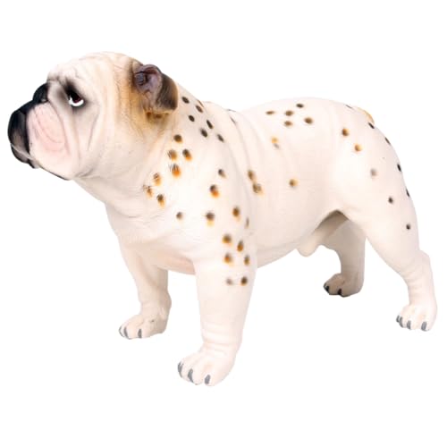 ERINGOGO Bulldog Hund Figur Ornamente Für Regal Simulation Spielzeug Haustier Dekoration Für Jungen Und Mädchen ERINGOGO Bulldog Hund Figur Ornamente Für Regal Simulation Spielzeug Haustier Dekoration Für Jungen Und Mädchen von ERINGOGO
