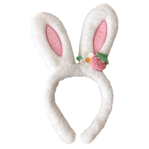 ERINGOGO Bunny Ohren Haarreif Plüsch Hase Stirnband mit Niedlichem Design für Kostümpartys Fotoshootings und Festivals Perfektes Accessoire für Frauen von ERINGOGO