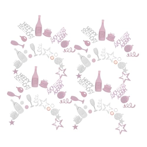 ERINGOGO Bunte Happy Birthday Tischkonfetti aus Leichtem Streudeko für Geburtstagsparty Shower und Festliche Tischdekoration Schonend für Möbel und Vielseitig Einsetzbar von ERINGOGO