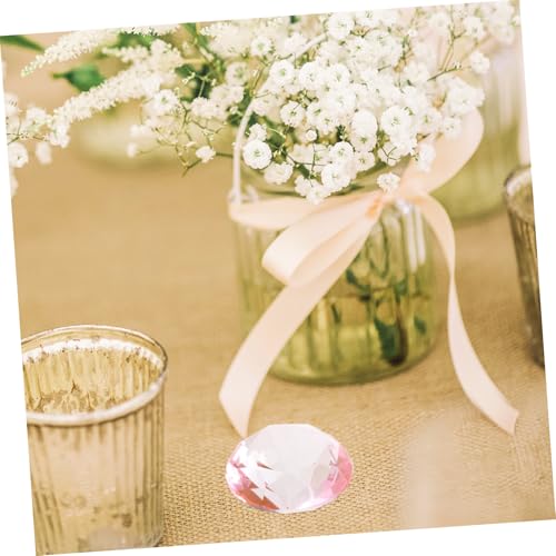 ERINGOGO Dekorativer Fake Diamond Kunststein für Hochzeit Tischdeko Romantisches Glas Schmuck Ornament Vielseitige Wohn Festtagsdekoration von ERINGOGO