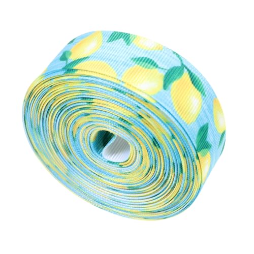 ERINGOGO Dekoratives Zitronenband Breit Polyester Geschenkband DIY Bastelband Sommer Früchtemotiv für Party Geschenkverpackung und Floristik ERINGOGO Dekoratives Zitronenband Breit Polyester Geschenkband DIY Bastelband Sommer Früchtemotiv für Party Geschenkverpackung und Floristik von ERINGOGO