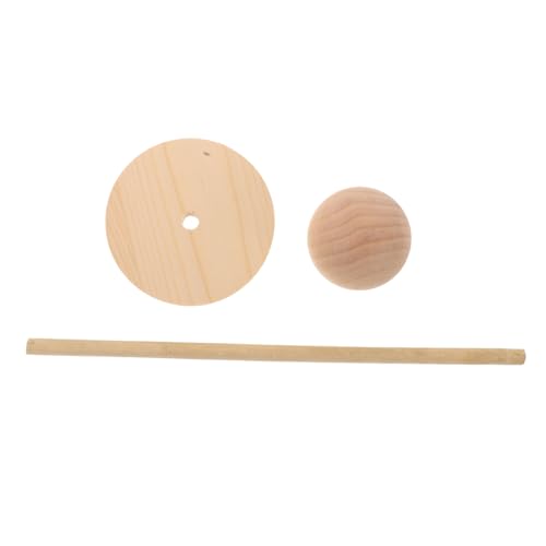 ERINGOGO Doll Wig Holder Holzständer für Puppenköpfe mit Rutschfester Basis zum Aufbewahren Ausstellen und Stylen von Puppenperücken und Kopfbedeckungen von ERINGOGO