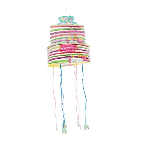 ERINGOGO Einhorn-piñata Für Pinatas-partydekorationen Partyspiel Piñata Kindergeburtstag Pinata Festliche Piñatas Party-piñata Mexikanische Geburtstagsdekorationen Grün Papier von ERINGOGO