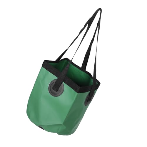 ERINGOGO Faltbarer Outdoor Wasserbehälter mit Auslaufsicherer Konstruktion Robuster PVC Netzstoff Vielseitiger Faltbarer Fußbad Eimer für Camping Angeln Wandern und Wasserlagerung von ERINGOGO
