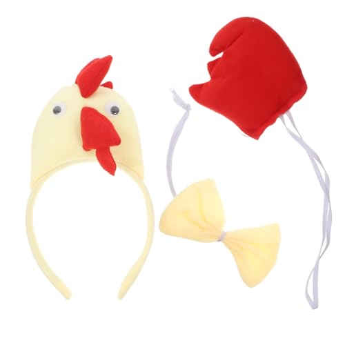 ERINGOGO Farm Animal Headband Set mit Verstellbarem Hahnenhaarreif Gelber Teiligem Huhn Kostüm Set für Erwachsene Leichtes Langlebiges Halloween und Party Accessoire ERINGOGO Farm Animal Headband Set mit Verstellbarem Hahnenhaarreif Gelber Teiligem Huhn Kostüm Set für Erwachsene Leichtes Langlebiges Halloween und Party Accessoire von ERINGOGO