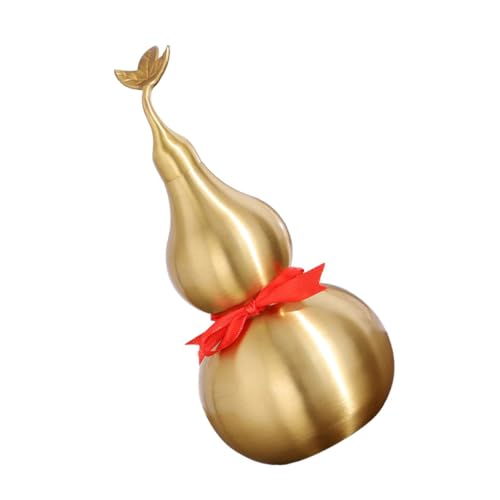 ERINGOGO Feng-Shui-Kürbis-Ornamente Mate Kürbis modern schmilzt künstlich Zubehör Funky für den einzug Vintage Dekoration antikes Kürbisdekor Kürbisstatue aus Messing Golden ERINGOGO Feng-Shui-Kürbis-Ornamente Mate Kürbis modern schmilzt künstlich Zubehör Funky für den einzug Vintage Dekoration antikes Kürbisdekor Kürbisstatue aus Messing Golden von ERINGOGO
