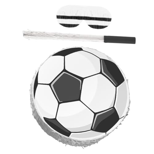 ERINGOGO Fußball Pinata mit und Augenbinde Stabile Pappkarton Konstruktion Bunte Krepppapier Dekoration für Fußball Mottoparty und Geburtstagsfeier Zubehör ERINGOGO Fußball Pinata mit und Augenbinde Stabile Pappkarton Konstruktion Bunte Krepppapier Dekoration für Fußball Mottoparty und Geburtstagsfeier Zubehör von ERINGOGO
