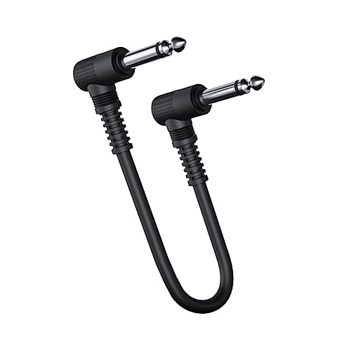 ERINGOGO Gitarren Klinkenkabel Schwarz Hochwertige Instrumentenkabel Mit Metallsteckern Für Gitarre Bass Und Keyboard Optimiert Für Klangübertragung von ERINGOGO