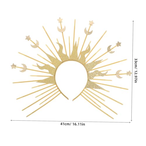 ERINGOGO Goldener Sternkranz Haarreif Göttin Haarschmuck für Kostüm und Eleganter Kopfschmuck mit Sonnenstrahlen Design Vielseitiges Headpiece für Fest und Alltag ERINGOGO Goldener Sternkranz Haarreif Göttin Haarschmuck für Kostüm und Eleganter Kopfschmuck mit Sonnenstrahlen Design Vielseitiges Headpiece für Fest und Alltag von ERINGOGO