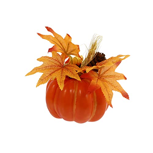ERINGOGO Halloween Dekoration Kürbis Ornament Realistische Gestaltung Halloween Tischdeko und Landschaftsdeko für Zuhause und Büro mit Herbstlichem Flair von ERINGOGO