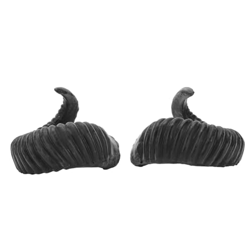 ERINGOGO Halloween Kopfband mit Schwarzen Schafshörnern Dekoratives Party Haaraccessoire Realistisches Cosplay Headset Mittlere Perfektes Halloween Deko Element für Karneval und ERINGOGO Halloween Kopfband mit Schwarzen Schafshörnern Dekoratives Party Haaraccessoire Realistisches Cosplay Headset Mittlere Perfektes Halloween Deko Element für Karneval und von ERINGOGO
