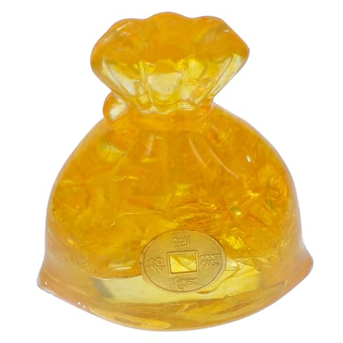 ERINGOGO Handgemachte Epoxidharz Geldtasche Dekoration Für Schreibtisch Oder Regal Glücksbringer Aus Gelbem Und Kupfermünzen Für Geldgeschenke ERINGOGO Handgemachte Epoxidharz Geldtasche Dekoration Für Schreibtisch Oder Regal Glücksbringer Aus Gelbem Und Kupfermünzen Für Geldgeschenke von ERINGOGO