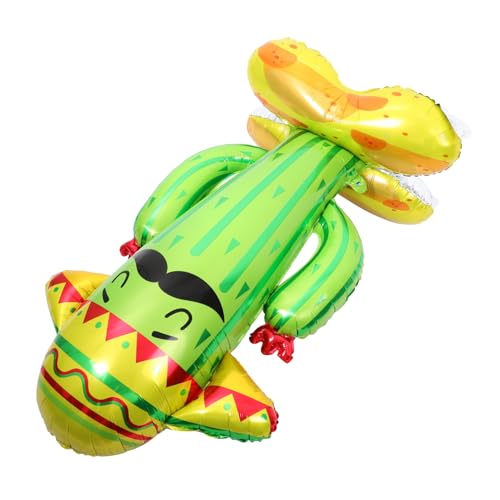 ERINGOGO Hawaii Kaktus Folienballon Kreative Partydekoration für Sommerfeste Aluminium Foil Ballon für Fotoshootings und Unvergessliche mit Familie und Freunden von ERINGOGO
