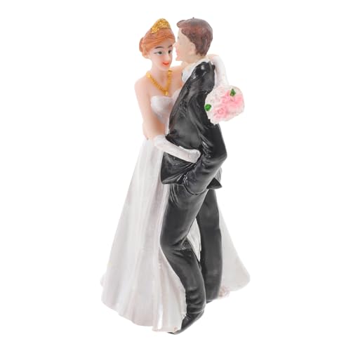 ERINGOGO Hochzeitstortendekorationen Hochzeitstortenaufsätze Hochzeitstortenfigur Paar Hochzeitspaarfigur Braut Braut Hochzeitsdekor Tortendekoration Für von ERINGOGO