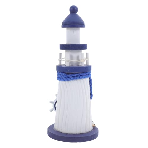 ERINGOGO Holz Leuchtturm Deko Mediterraner Stil Nautische Holzfigur Marineblau Wohnaccessoire Kinderzimmer Dekoration Geschenkidee für Strand und Meeresliebhaber ERINGOGO Holz Leuchtturm Deko Mediterraner Stil Nautische Holzfigur Marineblau Wohnaccessoire Kinderzimmer Dekoration Geschenkidee für Strand und Meeresliebhaber von ERINGOGO