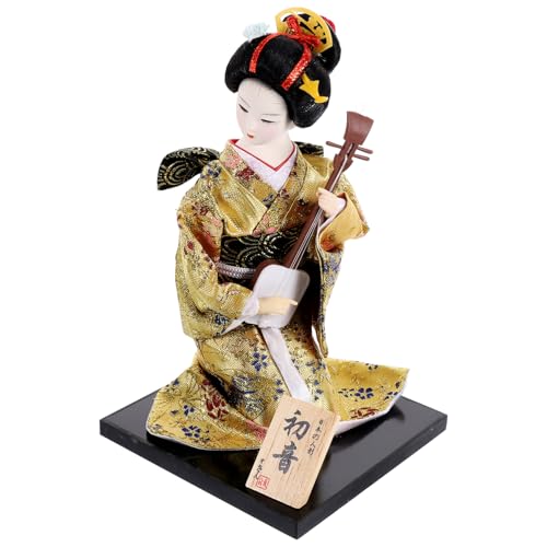 ERINGOGO Japanische Kimonopuppe Sitzende Geisha aus Hochwertigem Material für Tischdekoration Restaurants und Wohnungen eine Warme für Zuhause oder Räume ERINGOGO Japanische Kimonopuppe Sitzende Geisha aus Hochwertigem Material für Tischdekoration Restaurants und Wohnungen eine Warme für Zuhause oder Räume von ERINGOGO