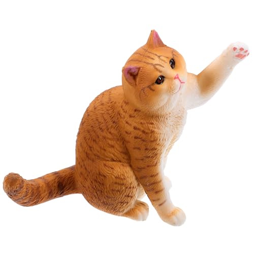 ERINGOGO Katzenfigur Katzenstatue Desktop-katzenornament Realistische Katzentierfiguren Für Die Inneneinrichtung ERINGOGO Katzenfigur Katzenstatue Desktop-katzenornament Realistische Katzentierfiguren Für Die Inneneinrichtung von ERINGOGO