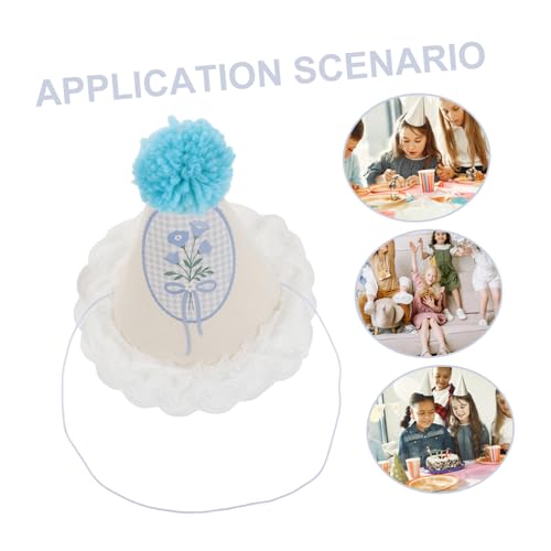 ERINGOGO Kindergeburtstag Partyhüte Kleine mit Pompon und Spitzenbesatz Leichtes Papiermaterial Bunte Partydekoration für Drinnen und Draußen für Kinderfeste und Gruppenveranstaltungen ERINGOGO Kindergeburtstag Partyhüte Kleine mit Pompon und Spitzenbesatz Leichtes Papiermaterial Bunte Partydekoration für Drinnen und Draußen für Kinderfeste und Gruppenveranstaltungen von ERINGOGO