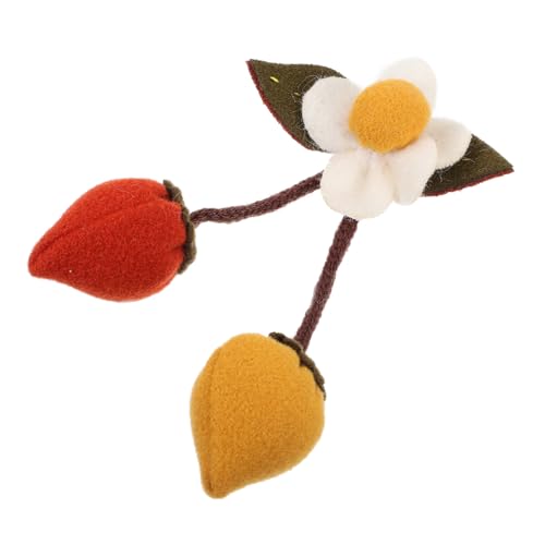 ERINGOGO Kleine Erdbeer -anhänger Gestrickte Erdbeerhänge -ornamentschlüsselkettendekoration von ERINGOGO