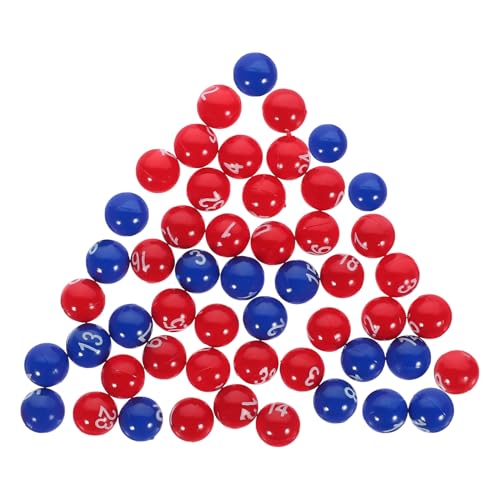 ERINGOGO Kleine Kunststoff lotteriekugeln Nummeriert Leicht Tragbar Für Partyspiele Bingo Raffle Drawing Balls Kompatibel Vielseitig Für Familien Gesellschaftsspiele von ERINGOGO