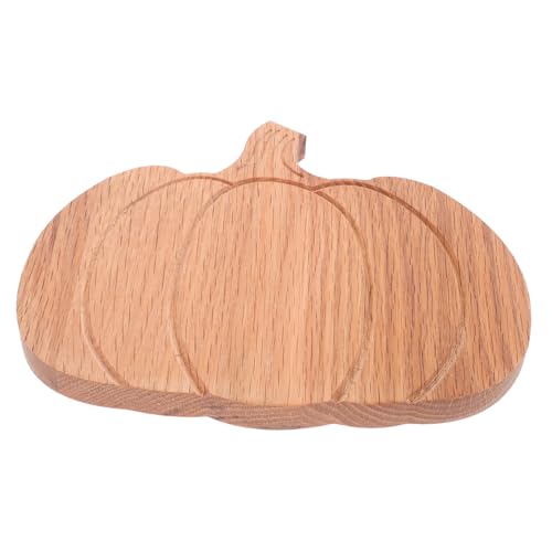 ERINGOGO Kleines Kürbis Holzschneidebrett aus Eichenholz Rustikal und Robust Geeignet für Halloween und Herbst zum Schneiden und Servieren von Fleisch Käse Gemüse und Snacks von ERINGOGO