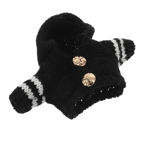ERINGOGO Knitted Hoodie Sweater Für Plüschtiere Austauschbare Kleidung Für Puppen Und Tierhäuser Stilvolles Accessoire Mit Knöpfen Perfektes Für Besondere Anlässe von ERINGOGO