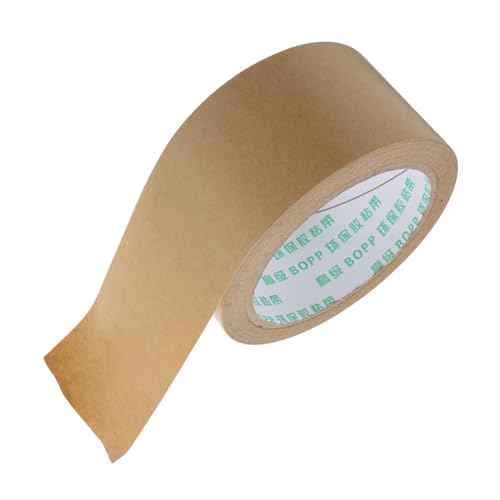 ERINGOGO Kraftpapierband Geschenkpapierband Papierversandband Kartonband Bastelband Bodenschutzband Bilderband Packpapierband Zum Verpacken Von Kartons Trockenbau Papierband von ERINGOGO