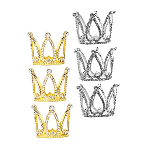 ERINGOGO Kuchenkrone Tiara Goldene Und Silberne Geburtstagskuchen Dekoration Für Feierliche Anlässe Krone Mit Strass Für Torten Und Partys ERINGOGO Kuchenkrone Tiara Goldene Und Silberne Geburtstagskuchen Dekoration Für Feierliche Anlässe Krone Mit Strass Für Torten Und Partys von ERINGOGO