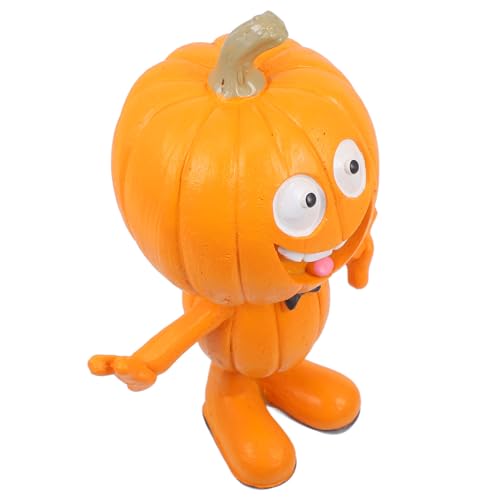 ERINGOGO Halloween Kürbis Figurine Deko Statue Aus Resin Elegante Tischdekoration Für Halloween-Partys Vielseitig Einsetzbar Für Zuhause Einkaufszentren Und Feste von ERINGOGO
